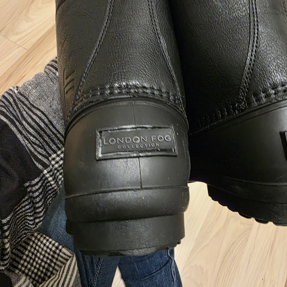 London Fog Black Waterproof Boots - Picture 5 of 9